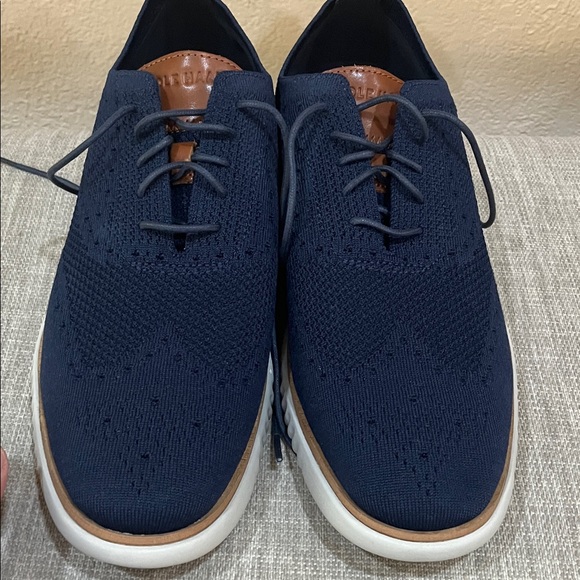 Cole Haan Men\'s Dark Blue Lace-Up Oxford linen main image 10